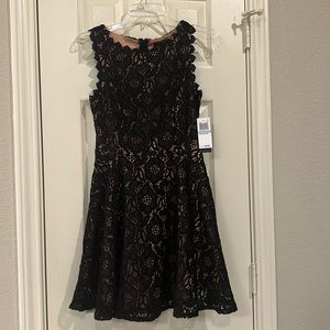 City Studio Black Lace Dress